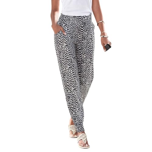 LASCANA Women's Print Jogger Pants