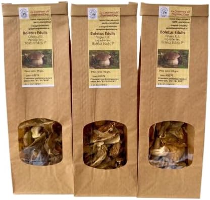 Setas silvestres Boletus Edulis deshidratado 90grs Hongos Porcini...
