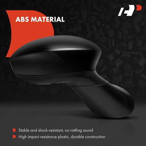 A-Premium Passenger Side Power Door Mirror - Compatible with Fiat 500 2012-2018 - Heated Manual Folding Black w/Temp Sensor Included Outside Rear View Mirror - Replace# 5182468AC-PFM by A-premium - Image 3
