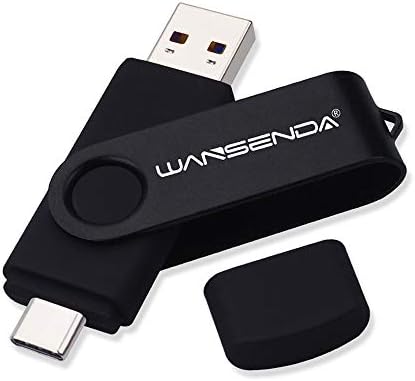 WANSENDA 128GB Type C USB Stick USB 3.0 Memory Stick USB Pen Drive OTG Flash Drive For Type-C Android Devices/PC/Mac (128GB, Purple)