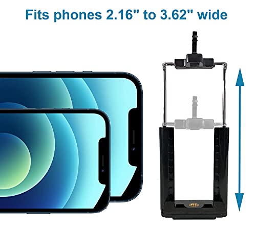 Davoice 42Mm Tripod Quick Release Plate For Ambico V-0554, Promaster 6100 6160 7100, Vivitar, Hakuba, Velbon Sherpa + Cell Phone Tripod Mount Adapter, Compatible With Iphone, Smartphone Camera Stand thumb #6