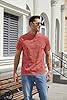 Anelune Men's Distressed 100% Cotton T-Shirt Vintage Hip Hop Streetwear Oversized Crew Neck Casual Summer Short Sleeve Tops Red XXL #5