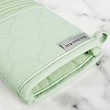 KITCHENAID Quilted Cotton Terry Cloth Oven Mitt, Pot Holder, Kitchen Towel 4-Pack Set, Heat Resistant, Silicone Grip, 16"x26", 7"x13" & 7"x10", Butter Yellow