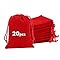 20 Pcs Velvet Drawstring Gift Bags | 4x6 Inch Blue Jewelry Pouches