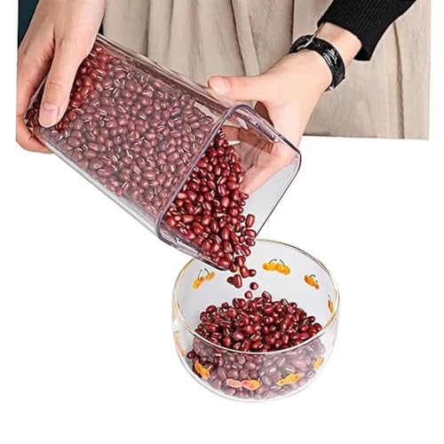 Kit 10 Potes Herméticos C/Trava de Segurança Porta Mantimentos Empilháveis Super Resistente Prova de