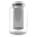 One Gallon Cold Brew Coffee Maker, Stainless Steel Fine Mesh Filter & Glass Gallon Jar w/Lid (Filter & Jar)