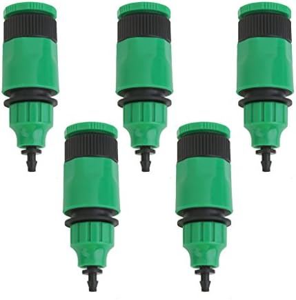 5pcs Irrigation Water Tubing Adapters for Drip Tubing Capillary Hose irrigation System Controllers ,Garden Water Hose Pipe Joint Pacifier Shape Quick Connectors