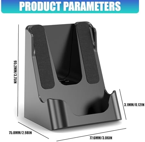 SEEXDDT ABS Display Shelf with Adhesive and Screw Installation for Computer Desk Organization Wall Mounted Holder - 1