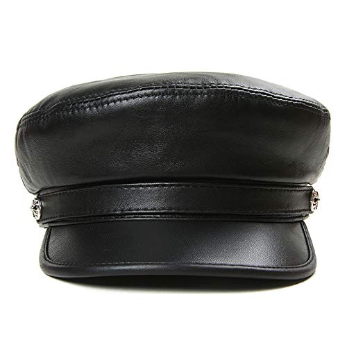 Women's Breton Style Mariner Gatsby Hat Trendy Visor Beret Cap Breathable Baker Boy Cabbie Hat For Womens White #TOP5