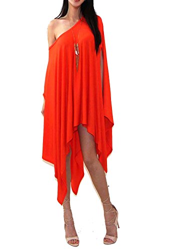 Image of Vivicastle Women's USA Loose Bat Wing Dolman Poncho Tunic Dress Top