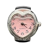 Punk-style Finger Watch | Quartz Ring Heart Shape Vintage Silhouette Design