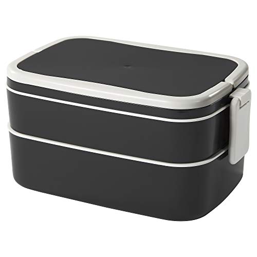 IKEA 202.948.60 Flottig Lunch Box, Black, White