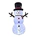 Produktbild 240cm Aufblasbarer Schneemann Mit Beleuchtung, LED Beleuchtet Garten Weihnachtsdekoration Xxl Schneemann Deko Außen