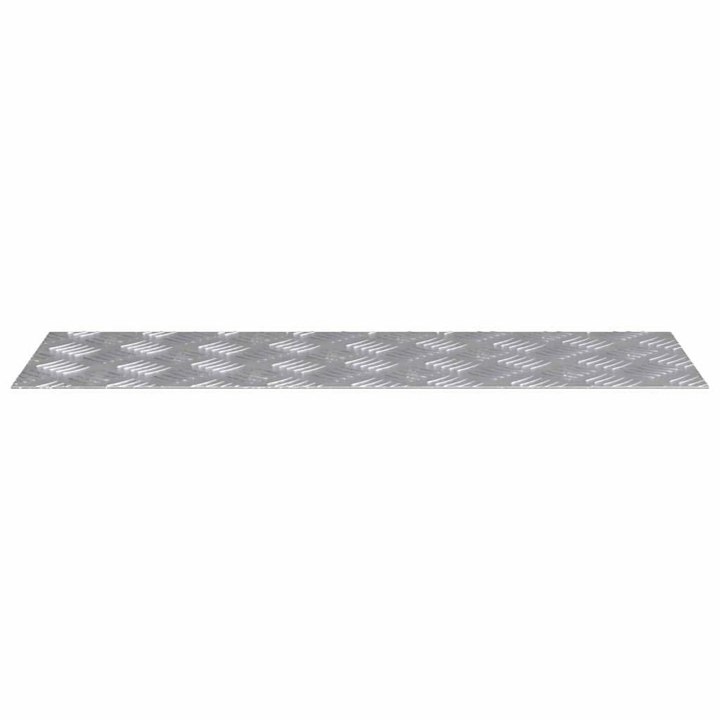 Stopnie schodowe, 4 sztuki, srebrne, 75 x 25 cm, aluminium | Antypoślizgowa, kwadratowa konstrukcja, do użytku wewnątrz i na zewnątrz, łatwa pielęgnacja