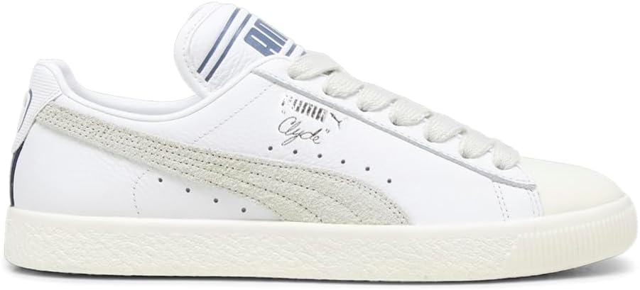 PUMA Mens X Rhuigi Clyde Lace Up Sneakers Shoes Casual - White