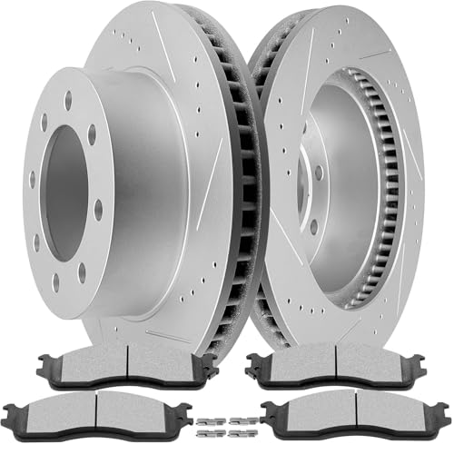 Image of SCITOO Front 13.89 inch Brake Pads and Rotors Kits Fit For Dodge Ram 1500 2006-2008,For Ram 2500 2003-2008,For Ram 3500 2003-2008