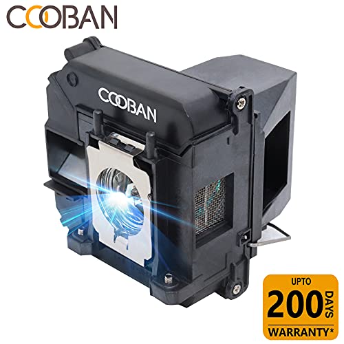 COOBAN ELPLP60 /ELPLP61 Replacement Projector Lamp Bulb with Housing for Epson PowerLite 96W /PowerLite 95 /PowerLite 93+ 93 92 905 425W, PowerLite 420 EB-95 425Wi H384A H383A H382A EB-905 435Wi - Thumbnail 2