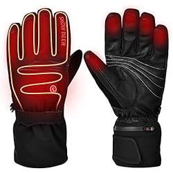 Guantes Calefactables,Guantes de Moto para Hombres y Mujeres,7.4V 2200MAH Batería Recargable Electrónica Guantes Deportes de Invierno Al Aire Libre Calentadores de Mano Calefacción hasta 2.5-6H