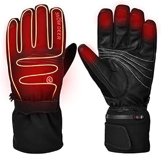 Heated Gloves,Motorcycle Gloves,7.4V 2200MAH Electric Rechargable Battery Gloves for Men Women,Winter Riding Cycling