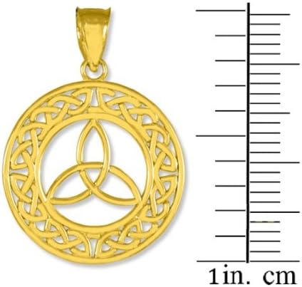 Vista 2 de Ronda 14K Gold Trinity colgante