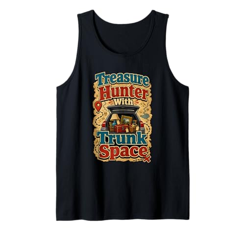 Funny Thrifting Treasure Hunter Garage Sale Tank Top