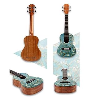 Ukuleles Concert 23 inch Blue Solid Mahogany Top with Ukulele Starter Kit Includes Online Lessons Tuner Case Strap Strings Capo Sand Shaker Pick Polish Cloth - Les Beatles, Paul McCartney, John Lennon, RIngo Starr, George Harrison Ukuleles Concert 23 inch Blue Solid Mahogany Top with Ukulele Starter Kit Includes Online Lessons Tuner Case Strap Strings Capo Sand Shaker Pick Polish Cloth – Image 2