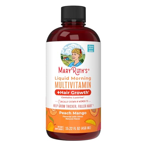 MaryRuth Organics Liquid Multivitamin+Hair Growth | Biotin 10000mcg | Lustriva
