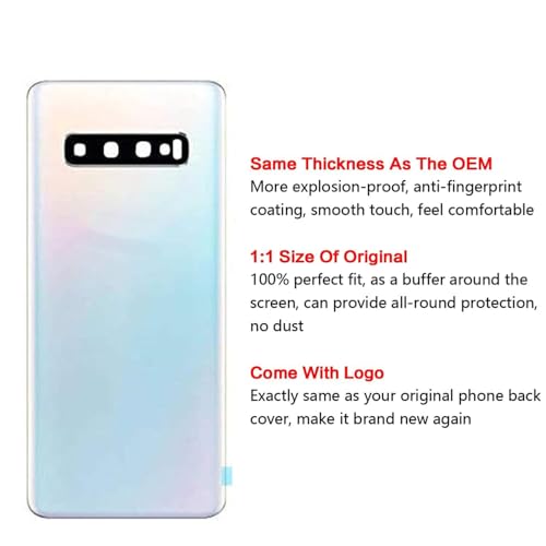 ZiaYi Capa de vidro traseira para Samsung Galaxy S10 G973U G973F G973Ul G973Ul G973F/DS G973W tampa