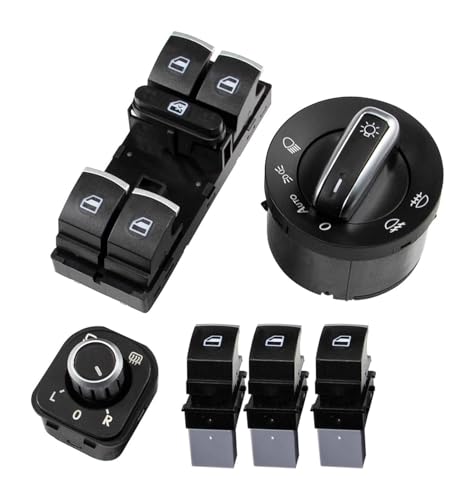 Interrupteur fenêtre bloquée pour Golf Jetta commande levage électrique kit complet 6 pièces