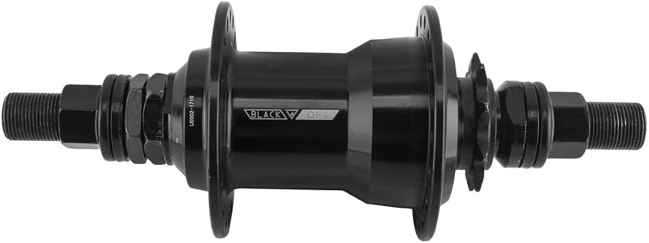 BlackOps MX-5100 BMX Freecoaster Rear Hub - 36H RHD 14mm - Black - w/ 9T driver