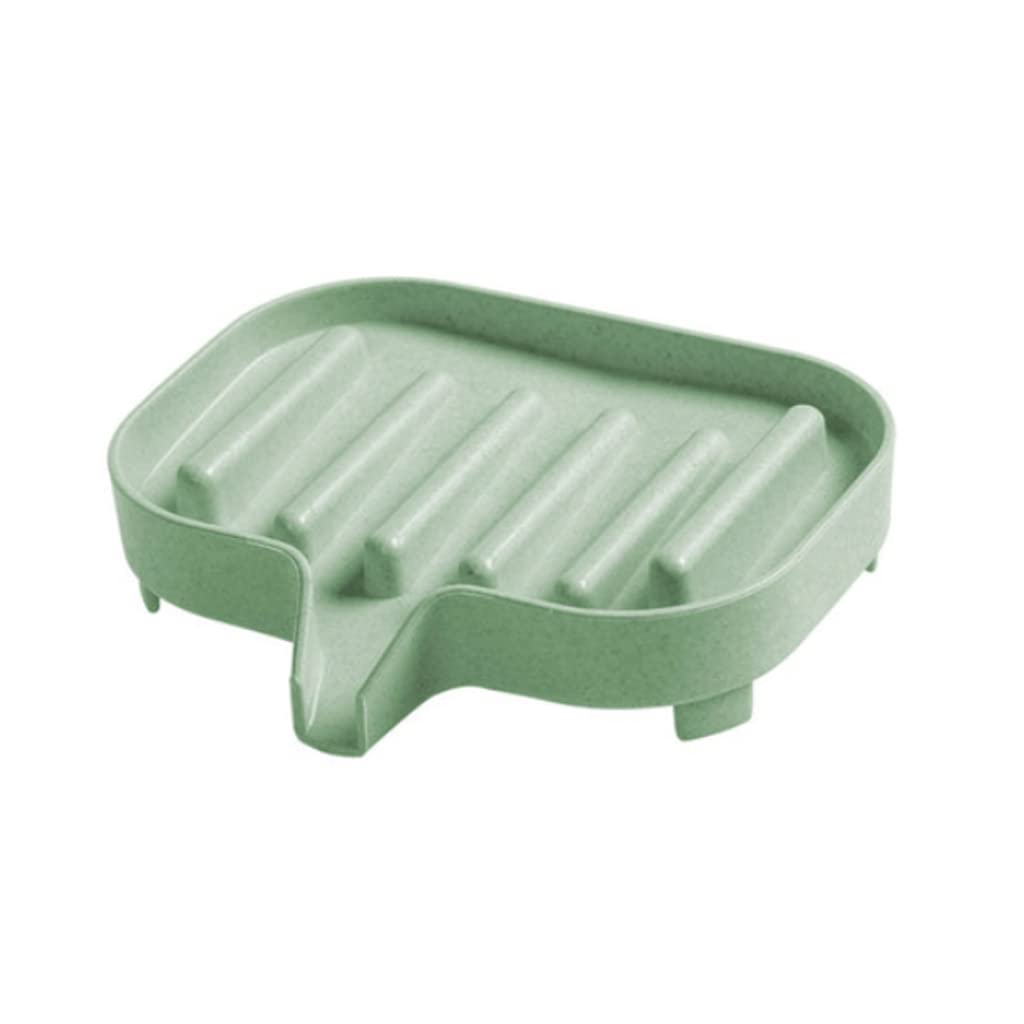 Soap dishes, Soap Dish Holder,SoapTray,Self-Draining Creative Storage, Multifunctional Drain(Blue)