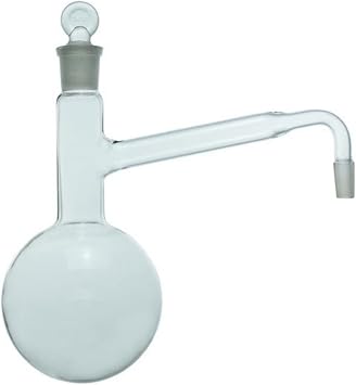 500ml Distillation Apparatus with Ground Glass Joint 14/23, Borosilicate 3.3 Glass Graham Condenser Distilling Apparatus Lab Glassware Kit Customizable (Without Rack)