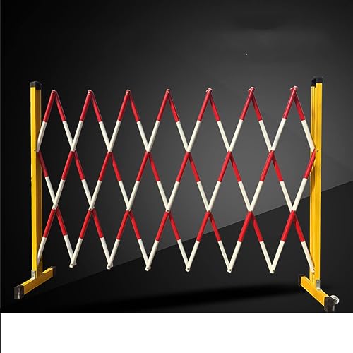 JYBNBBE Telescopic Traffic Fence Folding Portable Scissor Gate,Expandable Mobile Barrier Industrial Expandable Metal Barricade - Security Barrier with Casters Adjustable Traffic,H120CM+L200cm/6.5ft