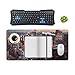 New York City Desk Mat Non-Slip Laptop Writing Pad Large Keyboard Mousepad with Rubber Base 23.6
