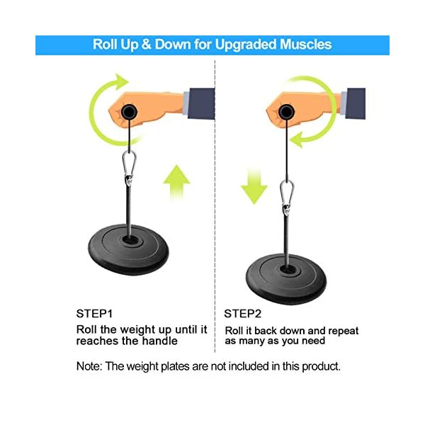 Forearm Wrist Roller Blaster Exerciser, Wrist Roller & Forearm Roller for Training, Workout, Fitness, Arm Strength Trainer for Gym and Home - Image 4