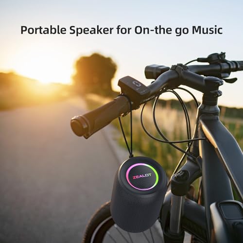 Image of Zealot Bluetooth Speaker, Speakers Bluetooth Wireless, S32pro (15W New Version) Portable Speaker Outdoor，Loud Stereo Sound, Dual Pairing, USB /TF /AUX, for Home, Party, Beach-Black