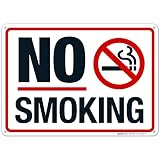 No Smoking Red Border with Symbol Sign,