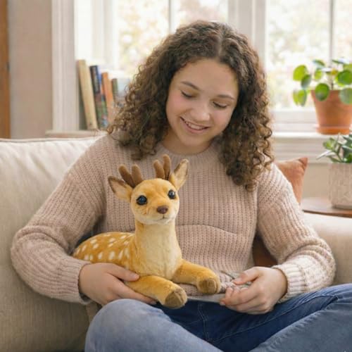 Image of Tabitha Stuffed Toys-Ultra Soft Plush Toy for Kids | Birthday Gifts for Kids and Girls | (30 Cm Deer Plush Toy)