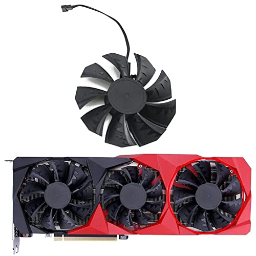 Justyet 85MM Lüfter für Grafikkarte RTX 3060 GPU Grafikkarten Kühler für Colorful GeForce RTX 3090/3080/3070/3060 | RTX 3090 Ti/3080 Ti/3070 Ti/3060 Ti Grafikkartenlüfter(lüfter-C 85mm)