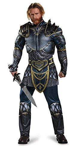 Disguise Men's Warcraft Lothar Muscle Costume, Multi, X-Large