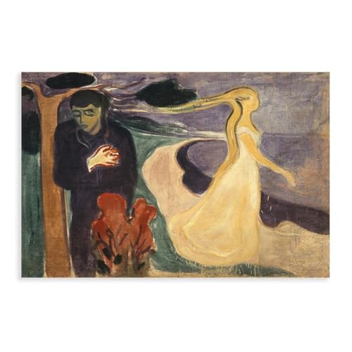 Separation par Edvard Munch impression sur toile de chambre decoration murale 30x45cm