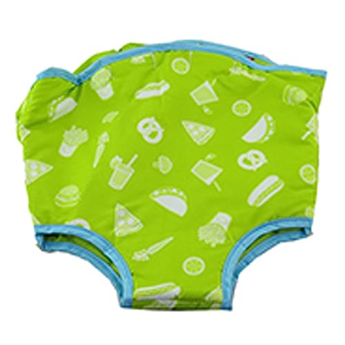 Image of Replacement Part for Fisher-Price 2-in-1 Servin' Up Fun Jumperoo - HBX70 ~ Replacement Seat Pad/Cushion ~ Green with Food Print