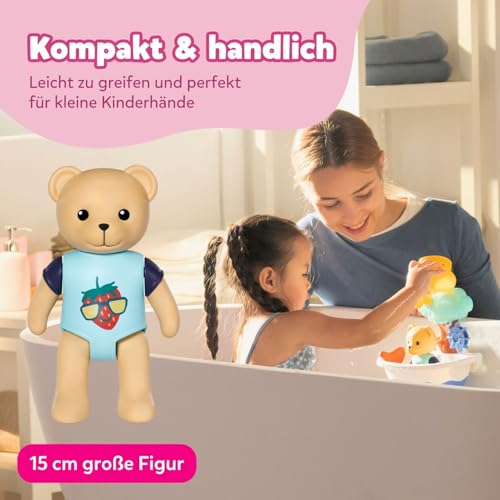 Baby Born Splish Splash Bade-Spielzeug-Set mit Teddy in der Badewanne - Saugnäpfe zum Befestigen - Inkl. Zubehör - Funktioniert ohne Batterien - Geeignet für Kinder ab 1 Jahr