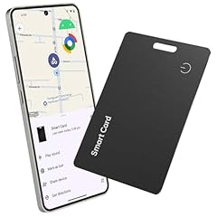 Reyke Slim Wallet Tracker Card Ricaricabile Portafoglio IP67 Impermeabile Funziona con Google Find My App (solo Android), Organizzatore di oggetti per etichette bagagli, telefoni cellulari, passaporti
