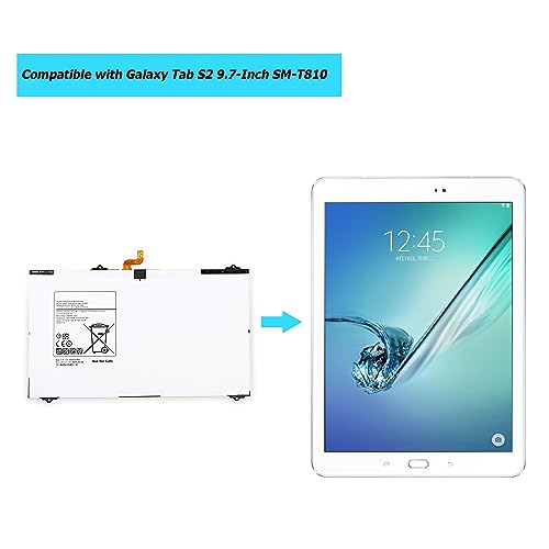 Batterie EB-BT810ABA de précision pour Samsung Galaxy Tab S2 9.7 T815 - 5