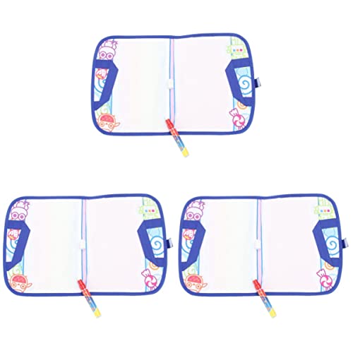 Ciieeo Paquete de 3 Alfombrillas de Dibujo de Agua para Niños Tela de Pintura Tablero de Escritura Tela de Dibujo Agua de Dibujos Animados Cover