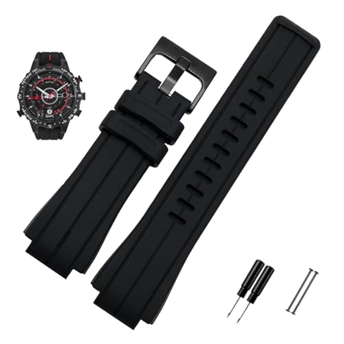 LQXHZ Hochwertiges Gummiarmband Kompatibel Mit Timex WATCHT2N720 T2N721 TW2T76300 Schwarz Wasserdichtes Silikon-Sportarmband 24 * 16 Mm(Black-black) LQXHZ Hochwertiges Gummiarmband Kompatibel Mit Timex WATCHT2N720 T2N721 TW2T76300 Schwarz Wasserdichtes Silikon-Sportarmband 24 * 16 Mm(Black-black)