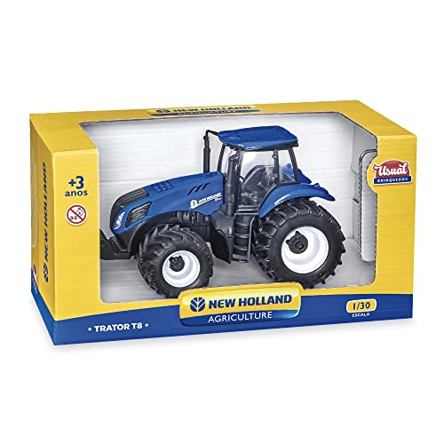Usual Brinquedos Trator Agriculture New Holland, Modelo: 585, Cor: Multicolor
