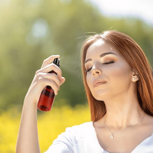 ABuff 60 Pack Plastic Spray Bottles 4oz Small Empty Fine Mist Spray Bottles Amber Clear Bottles for Essential Oils, Bath, Beauty, Hair & Cleaning, Small Sprays Bottle for Travel, With 10 Funnels by ABuff - Image 6