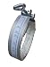 Produktbild Rauchrohrschelle verstellbar Ø 100 mm - 180 mm mit Dichtband glatt - Dichtschelle universal für Kaminrohr Ofenrohr